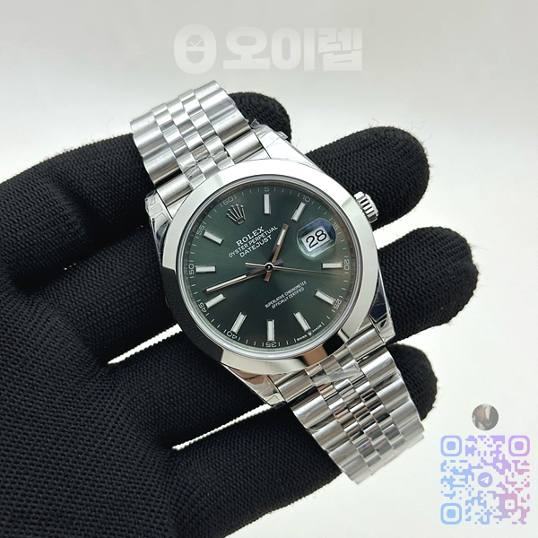 VS공장 롤렉스 데이저스트 41 스틸 그린다이얼 돔베젤 쥬빌레브레이슬릿 DJ2 41mm Jub Smt 904L SS/SS Grn/Stk VSF VS3235 출고 전 실물 검수사진 4