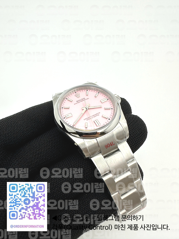 GM공장 롤렉스 오이스터퍼페츄얼 36 핑크다이얼 브레이슬릿 3230 Oyster Pert 36mm 904 126000 SS/SS Pink GMF V2 VR3230 출고 전 실물 검수사진 3