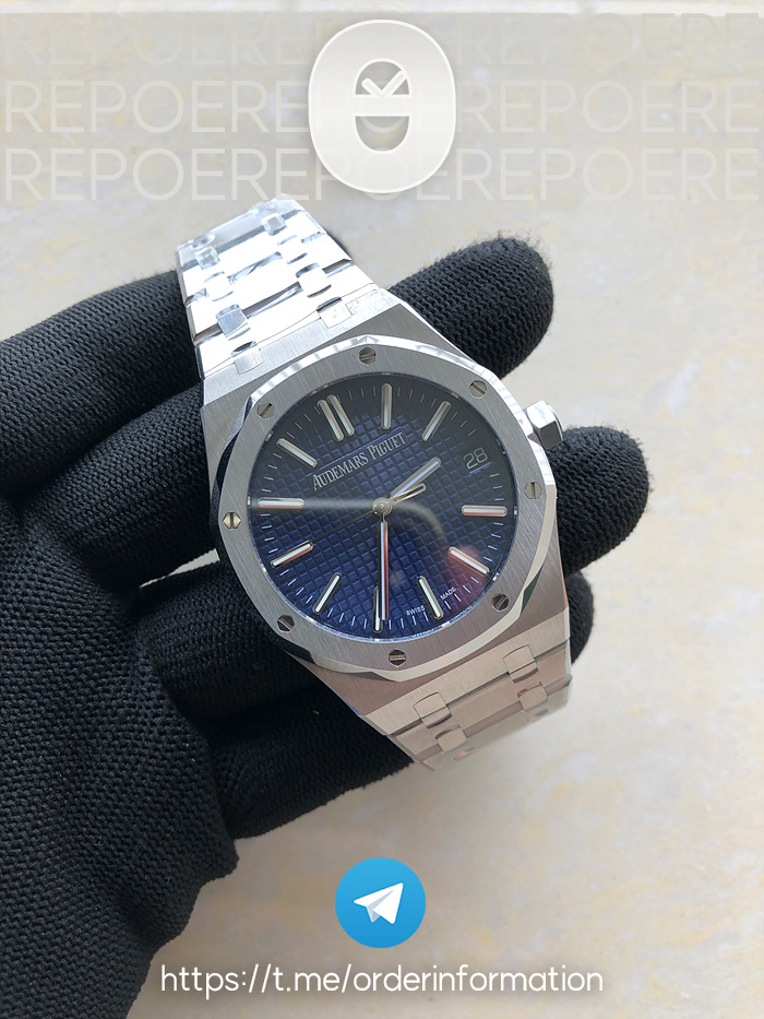 BF공장 오데마피게 로얄오크 15510 50주년기념판 블루다이얼 브레이슬릿 Royal Oak 41mm 15510 SS/SS Blue BF MY9015 Mod 4302 출고 전 실물 검수사진 2