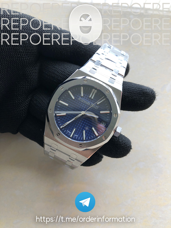 BF공장 오데마피게 로얄오크 15510 50주년기념판 블루다이얼 브레이슬릿 Royal Oak 41mm 15510 SS/SS Blue BF MY9015 Mod 4302 출고 전 실물 검수사진 3