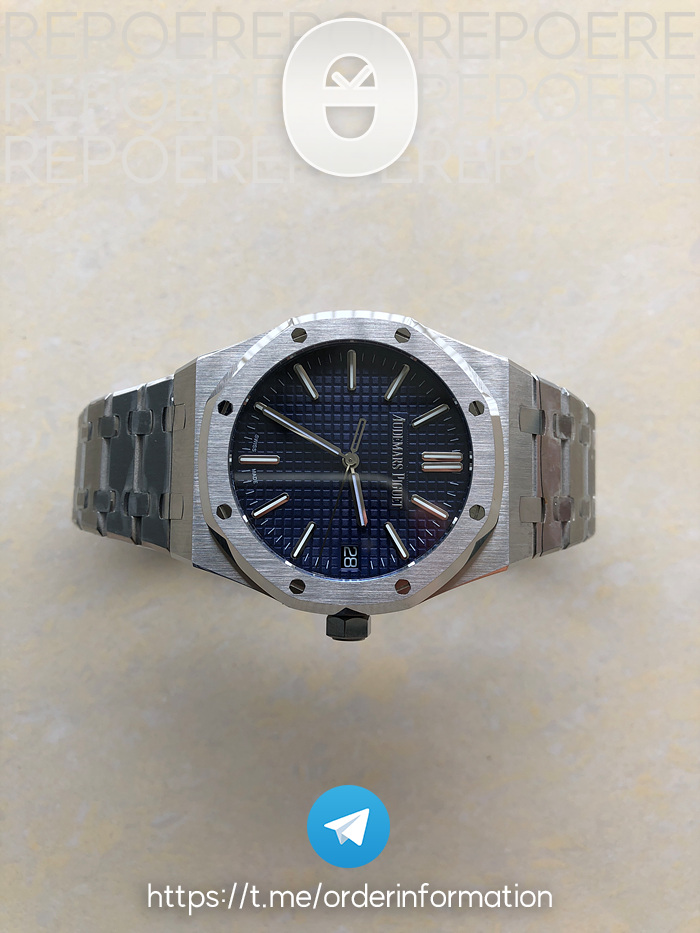 BF공장 오데마피게 로얄오크 15510 50주년기념판 블루다이얼 브레이슬릿 Royal Oak 41mm 15510 SS/SS Blue BF MY9015 Mod 4302 출고 전 실물 검수사진 4