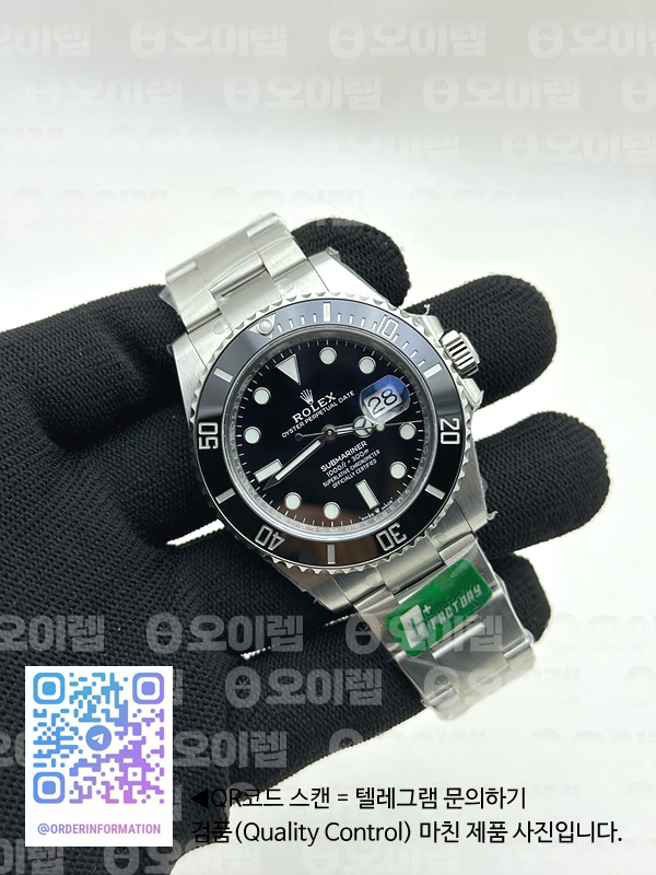 C+공장 롤렉스 서브마리너 41 블랙데이트 스틸 블랙다이얼 브레이슬릿 Submariner 126610 LN Black Ceramic Bezel 904L Steel C+F 1:1 Best Edition Black Dial On 904L Bracelet VR3235 씨플러스 출고 전 실물 검수사진 4