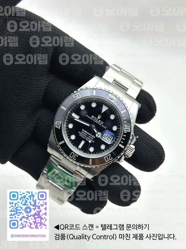 C+공장 롤렉스 서브마리너 41 블랙데이트 스틸 블랙다이얼 브레이슬릿 Submariner 126610 LN Black Ceramic Bezel 904L Steel C+F 1:1 Best Edition Black Dial On 904L Bracelet VR3235 씨플러스 출고 전 실물 검수사진 5