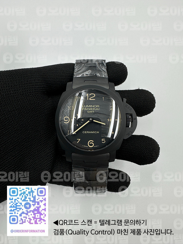 VS공장 파네라이 PAM438 투토네로 루미노르 풀세라믹 블랙다이얼 PAM438 Lum. Tuttonero 1950 GMT CR/CR Blk VSF V2 P9001 출고 전 실물 검수사진 2