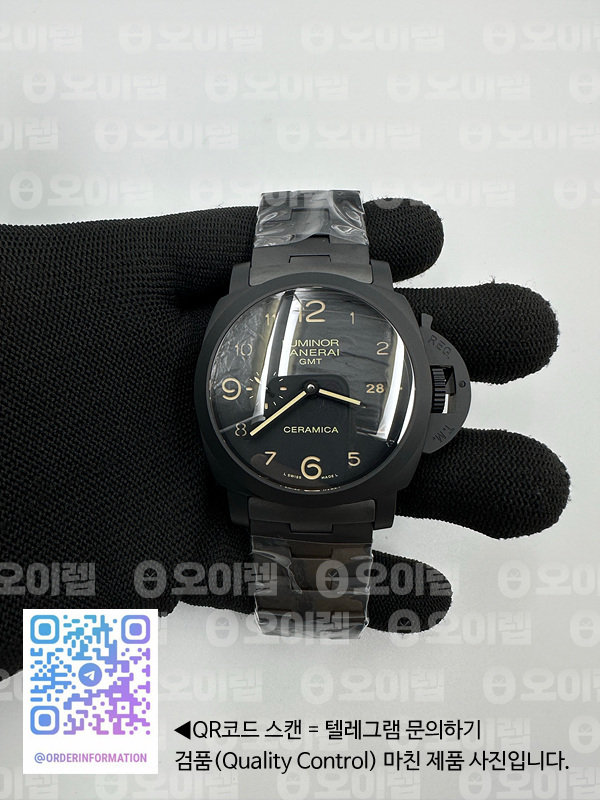 VS공장 파네라이 PAM438 투토네로 루미노르 풀세라믹 블랙다이얼 PAM438 Lum. Tuttonero 1950 GMT CR/CR Blk VSF V2 P9001 출고 전 실물 검수사진 3