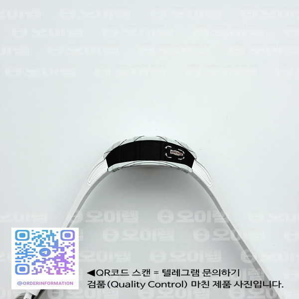 ZF공장 리차드밀 RM035-03 화이트카본케이스 스켈레톤다이얼 화이트러버스트랩 투어빌론 RM035-03 White Carbon/Red Crown Z Factory Skeleton Dial on White Rubber Strap Asian Skeleton movement 출고 전 실물 검수사진 7
