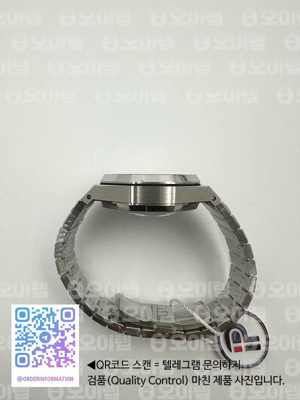 IP공장 오데마피게 로얄오크 크로노그래프 스틸 블루다이얼 실버서브다이얼 브레이슬릿 Royal Oak Chrono 26331ST SS IPF 1:1 Best Edition Blue Dial Silver subdial on SS Bracelet A7750 출고 전 실물 검수사진 9