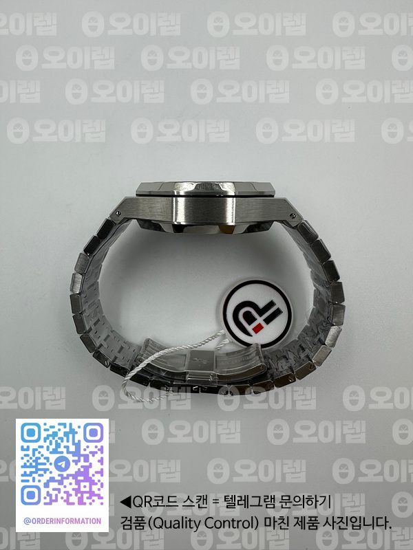 IP공장 오데마피게 로얄오크 크로노그래프 스틸 블랙다이얼 실버서브다이얼 브레이슬릿 Royal Oak Chrono 26331ST SS IPF 1:1 Best Edition Black Dial Silver subdial on SS Bracelet A7750 출고 전 실물 검수사진 8