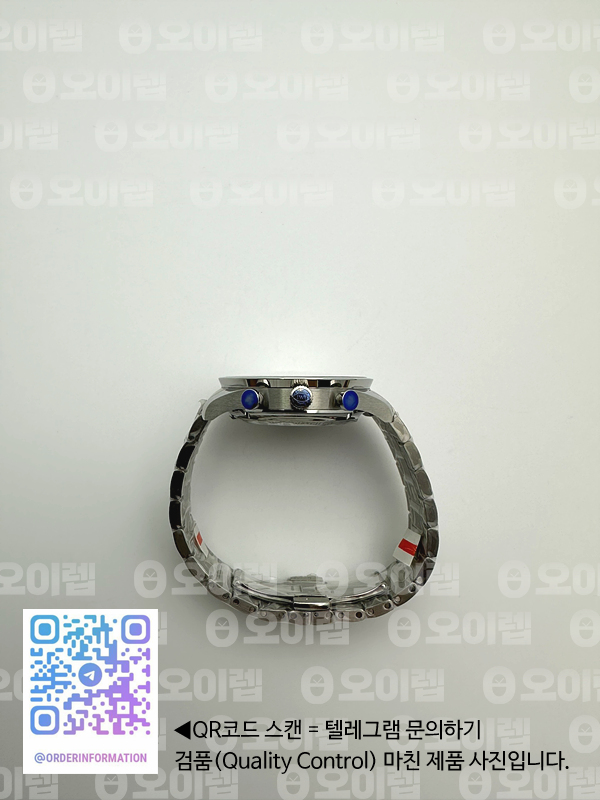 AZ공장 IWC 포르투기저 화이트다이얼 브레이슬릿 3716 Portuguese Chrono IW3716 SS AZF 1:1 Best Edition White Dial Blue Markers on SS Bracelet A69355 출고 전 실물 검수사진 8