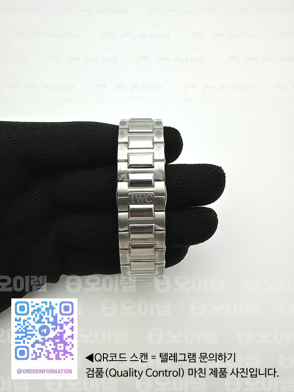 AZ공장 IWC 포르투기저 화이트다이얼 브레이슬릿 3716 Portuguese Chrono IW3716 SS AZF 1:1 Best Edition White Dial Blue Markers on SS Bracelet A69355 출고 전 실물 검수사진 9
