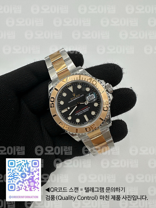 VS공장 롤렉스 요트마스터 40 로즈골드콤비 블랙다이얼 브레이슬릿 3235 Yacht-Master 126621 904L/RG VSF 1:1 Best Edition Black Dial On 904L/RG Bracelet VS3235 출고 전 실물 검수사진 4