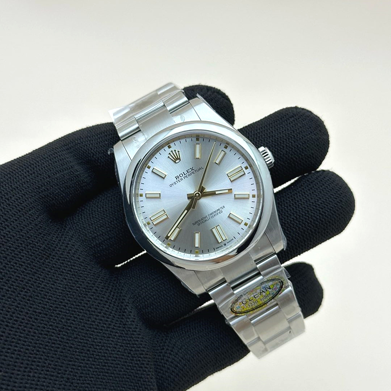 CLEAN공장 롤렉스 오이스터퍼페츄얼 41 실버다이얼 브레이슬릿 클린공장Oyster Perpetual 124300 41mm Clean 1:1 Best Edition 904L Steel Silver Dial VR3230 출고 전 실물 검수사진 2