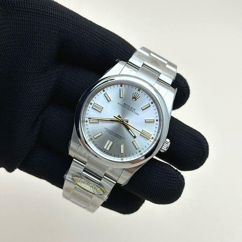 CLEAN공장 롤렉스 오이스터퍼페츄얼 41 실버다이얼 브레이슬릿 클린공장Oyster Perpetual 124300 41mm Clean 1:1 Best Edition 904L Steel Silver Dial VR3230 출고 전 실물 검수사진 3
