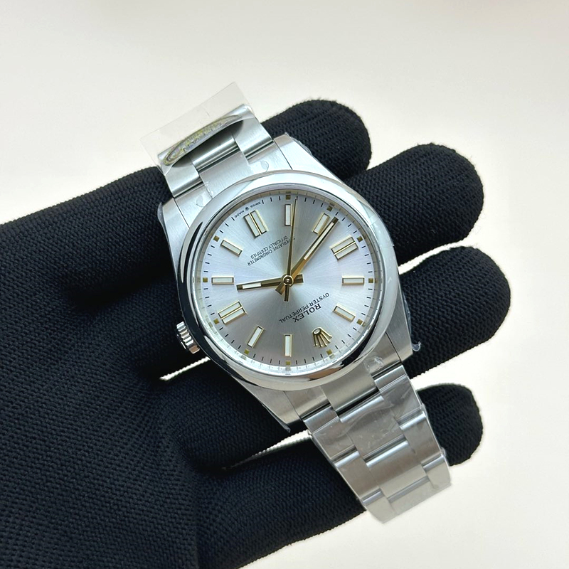 CLEAN공장 롤렉스 오이스터퍼페츄얼 41 실버다이얼 브레이슬릿 클린공장Oyster Perpetual 124300 41mm Clean 1:1 Best Edition 904L Steel Silver Dial VR3230 출고 전 실물 검수사진 4