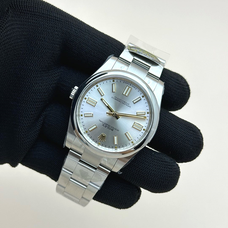 CLEAN공장 롤렉스 오이스터퍼페츄얼 41 실버다이얼 브레이슬릿 클린공장Oyster Perpetual 124300 41mm Clean 1:1 Best Edition 904L Steel Silver Dial VR3230 출고 전 실물 검수사진 5