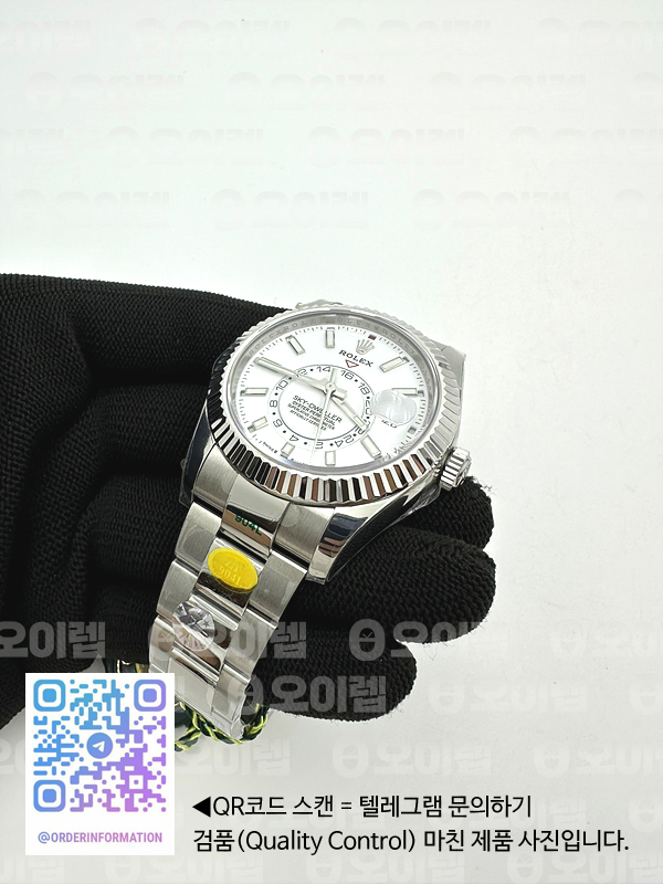 ZF공장 롤렉스 스카이드웰러 스틸 화이트다이얼 브레이슬릿 Sky-Dweller 326934 904L SS ZF 1:1 Best Edition White Dial on SS Bracelet Asian 2824 출고 전 실물 검수사진 6