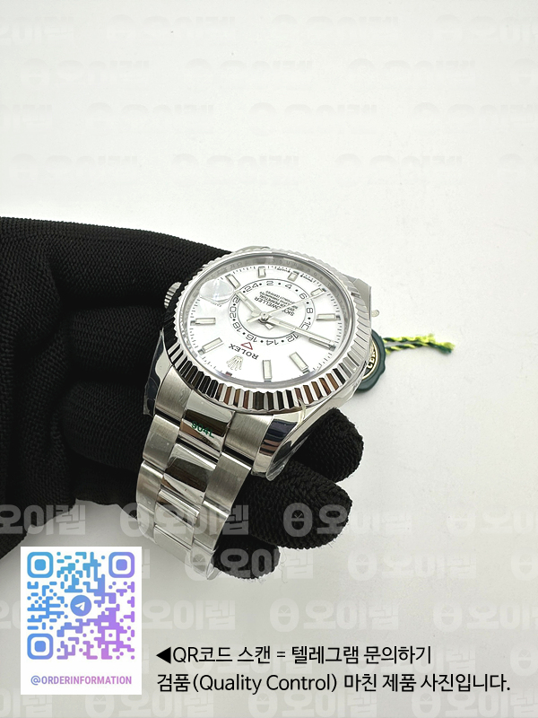 ZF공장 롤렉스 스카이드웰러 스틸 화이트다이얼 브레이슬릿 Sky-Dweller 326934 904L SS ZF 1:1 Best Edition White Dial on SS Bracelet Asian 2824 출고 전 실물 검수사진 8
