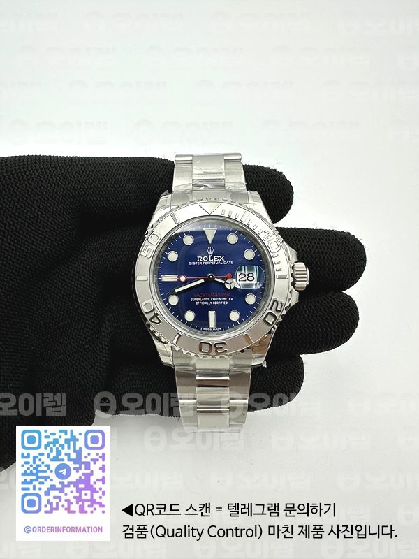 VS공장 롤렉스 요트마스터 40 스틸 블루다이얼 브레이슬릿 3135무브 Yacht-Master 116622 904L Steel VSF 1:1 Best Edition Blue Dial on SS Bracelet VS3135 출고 전 실물 검수사진 3