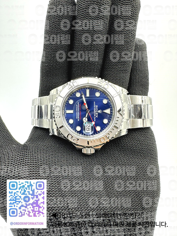 VS공장 롤렉스 요트마스터 40 스틸 블루다이얼 브레이슬릿 3135무브 Yacht-Master 116622 904L Steel VSF 1:1 Best Edition Blue Dial on SS Bracelet VS3135 출고 전 실물 검수사진 4