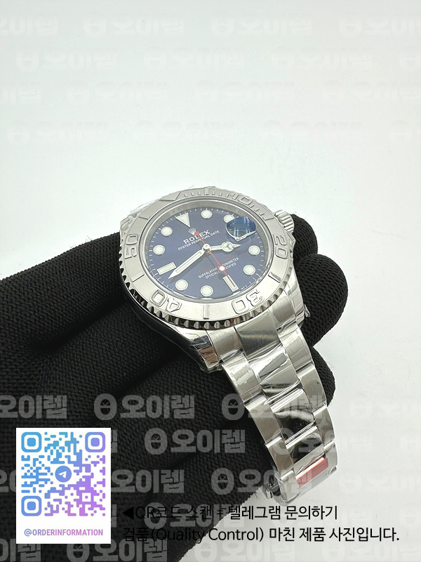 VS공장 롤렉스 요트마스터 40 스틸 블루다이얼 브레이슬릿 3135무브 Yacht-Master 116622 904L Steel VSF 1:1 Best Edition Blue Dial on SS Bracelet VS3135 출고 전 실물 검수사진 5