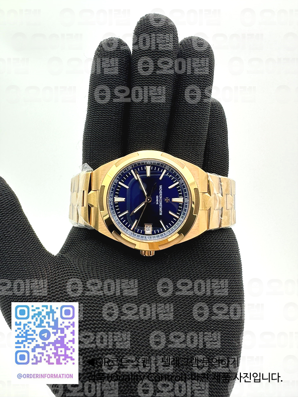 ZF공장 바쉐론콘스탄틴 오버시즈 4500V 로즈골드금통 블루다이얼 브레이슬릿 Overseas 4500V RG ZF 1:1 Best Edition Blue Dial on RG Bracelet A5100 출고 전 실물 검수사진 4