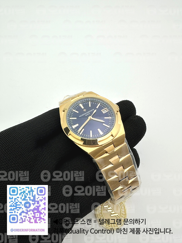ZF공장 바쉐론콘스탄틴 오버시즈 4500V 로즈골드금통 블루다이얼 브레이슬릿 Overseas 4500V RG ZF 1:1 Best Edition Blue Dial on RG Bracelet A5100 출고 전 실물 검수사진 5