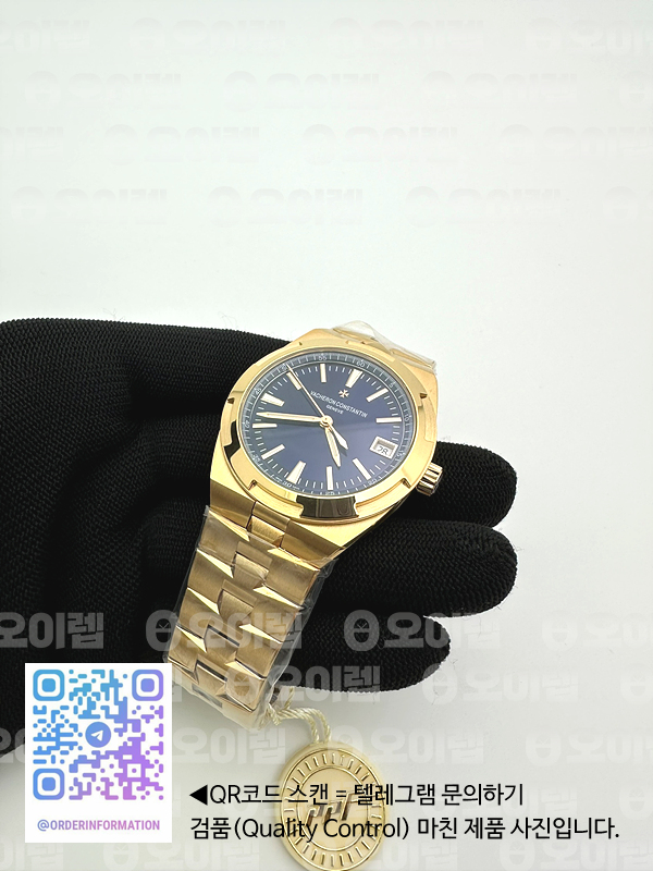 ZF공장 바쉐론콘스탄틴 오버시즈 4500V 로즈골드금통 블루다이얼 브레이슬릿 Overseas 4500V RG ZF 1:1 Best Edition Blue Dial on RG Bracelet A5100 출고 전 실물 검수사진 6