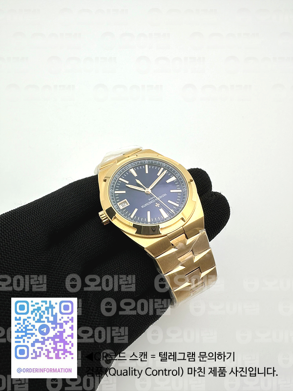 ZF공장 바쉐론콘스탄틴 오버시즈 4500V 로즈골드금통 블루다이얼 브레이슬릿 Overseas 4500V RG ZF 1:1 Best Edition Blue Dial on RG Bracelet A5100 출고 전 실물 검수사진 7