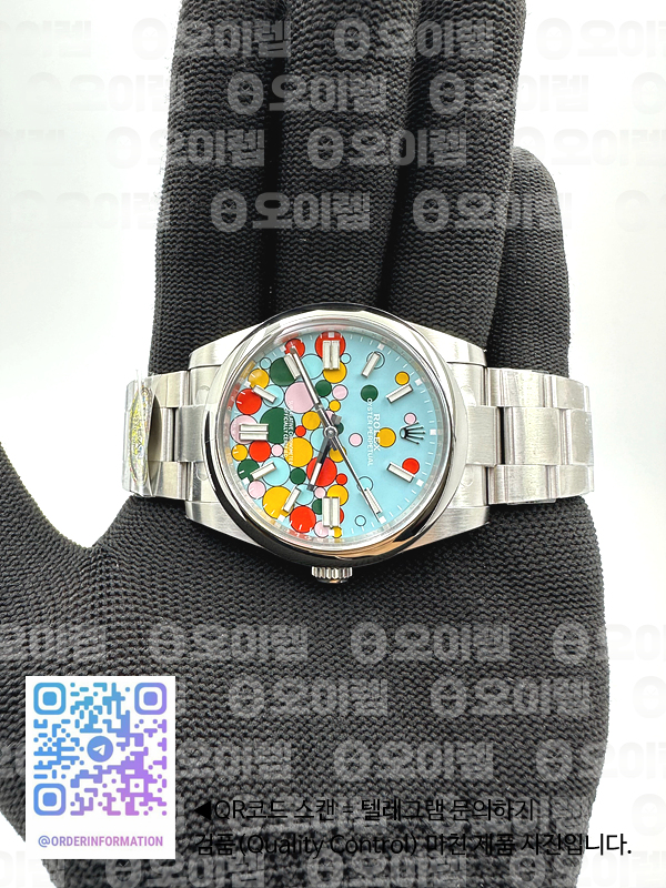 CLEAN공장 롤렉스 오이스터퍼페츄얼 41 셀레브레이션다이얼 브레이슬릿 클린공장 Oyster Perpetual 124300 41mm Clean 1:1 Best Edition 904L Steel Celebration Dial VR3230 출고 전 실물 검수사진 2