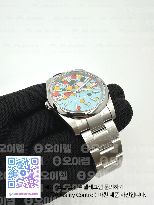 CLEAN공장 롤렉스 오이스터퍼페츄얼 41 셀레브레이션다이얼 브레이슬릿 클린공장 Oyster Perpetual 124300 41mm Clean 1:1 Best Edition 904L Steel Celebration Dial VR3230 출고 전 실물 검수사진 5