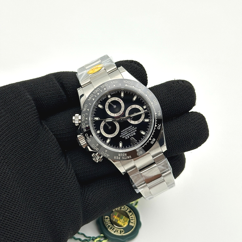 ZF공장 롤렉스 126500 신형 세라믹 데이토나 블랙다이얼 브레이슬릿 2023 Daytona 126500 ZF 1:1 Best Edition 904L SS Case and Bracelet Black Dial SH4130 출고 전 실물 검수사진 4