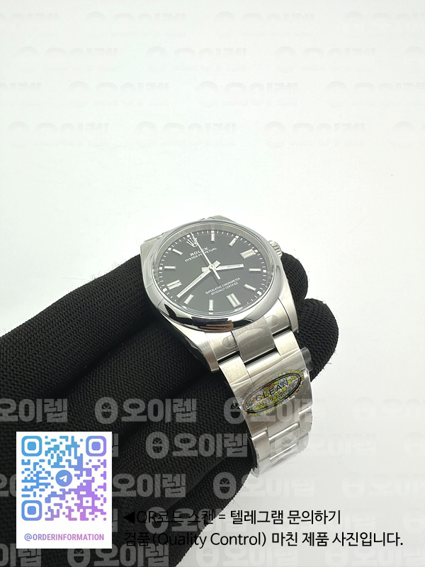 CLEAN공장 롤렉스 오이스터퍼페츄얼 36 블랙다이얼 브레이슬릿 클린공장 Oyster Perpetual 126000 36mm Clean 1:1 Best Edition 904L Steel Black Dial VR3230 출고 전 실물 검수사진 3