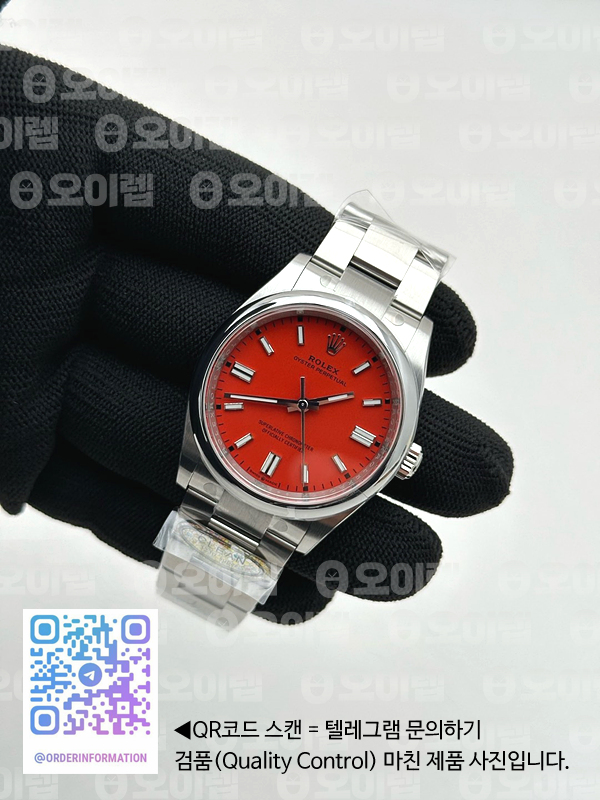 CLEAN공장 롤렉스 오이스터퍼페츄얼 36 레드다이얼 브레이슬릿 클린공장 Oyster Perpetual 126000 36mm Clean 1:1 Best Edition 904L Steel Red Dial VR3230 출고 전 실물 검수사진 3