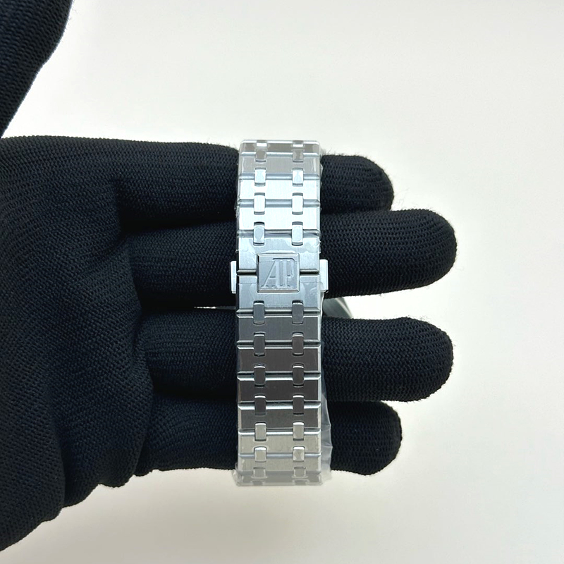 SF공장 오데마피게 로얄오크 15500 스틸 화이트다이얼 브레이슬릿 Royal Oak 41mm 15500 SS SF 1:1 Best Edition White Dial on SS Bracelet SA4302 Super Clone 출고 전 실물 검수사진 6