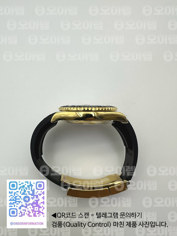 KF공장 롤렉스 요트마스터 42 포금 옐로우골드금통 블랙다이얼 러버스트랩 텅스텐 Yacht-Master 226658 KF 1:1 Best Edition YG Wrapped on Oysterflex Strap VR3235 (Gen Weight) 출고 전 실물 검수사진 9