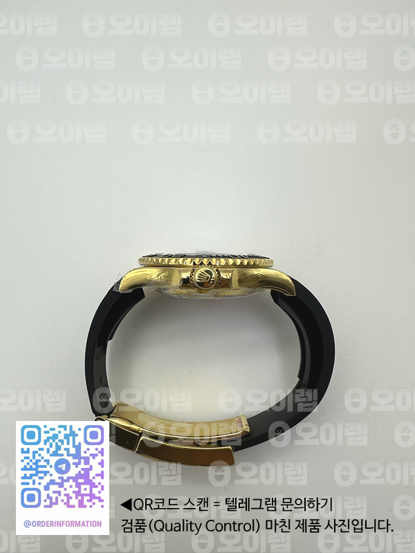 KF공장 롤렉스 요트마스터 42 포금 옐로우골드금통 블랙다이얼 러버스트랩 텅스텐 Yacht-Master 226658 KF 1:1 Best Edition YG Wrapped on Oysterflex Strap VR3235 (Gen Weight) 출고 전 실물 검수사진 10