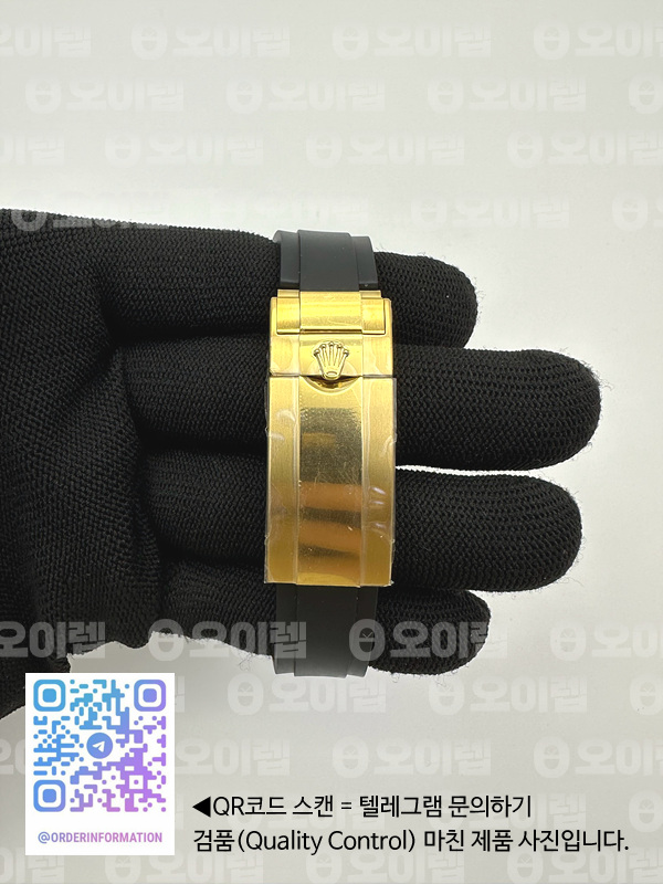 KF공장 롤렉스 요트마스터 42 포금 옐로우골드금통 블랙다이얼 러버스트랩 텅스텐 Yacht-Master 226658 KF 1:1 Best Edition YG Wrapped on Oysterflex Strap VR3235 (Gen Weight) 출고 전 실물 검수사진 11