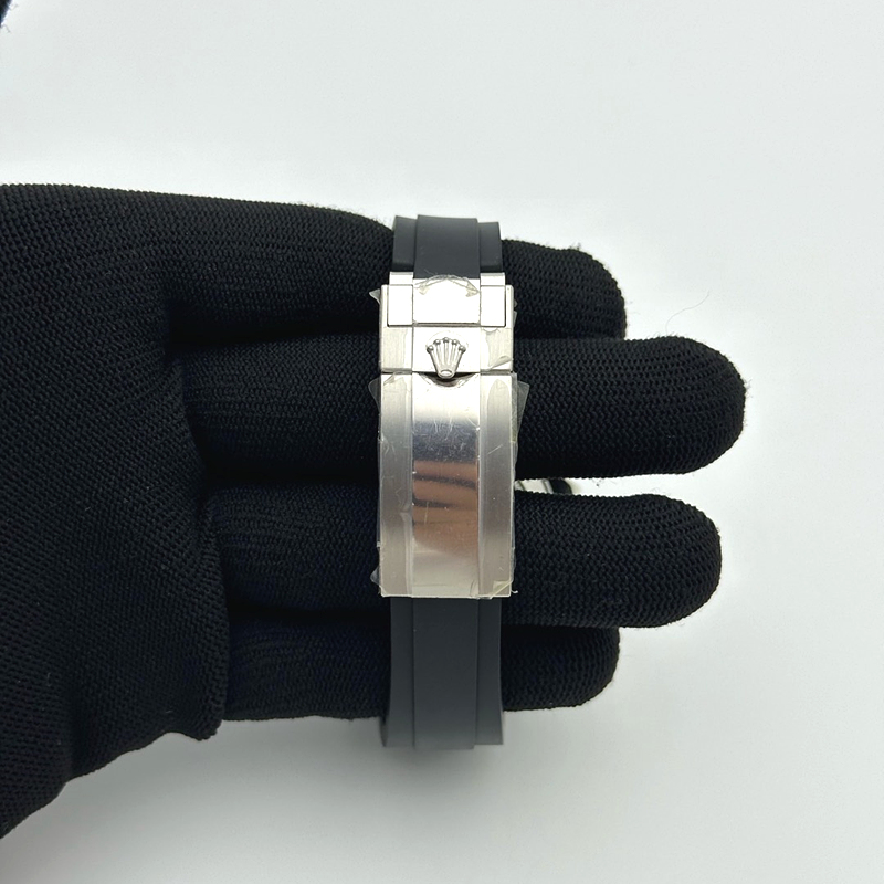KF공장 롤렉스 요트마스터 42 스틸 블랙다이얼 러버스트랩  텅스텐 Yacht-Master 226659 KF 1:1 Best Edition YG Wrapped on Oysterflex Strap VR3235 (Gen Weight) 출고 전 실물 검수사진 6