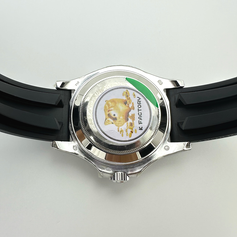 KF공장 롤렉스 요트마스터 42 스틸 블랙다이얼 러버스트랩  텅스텐 Yacht-Master 226659 KF 1:1 Best Edition YG Wrapped on Oysterflex Strap VR3235 (Gen Weight) 출고 전 실물 검수사진 10