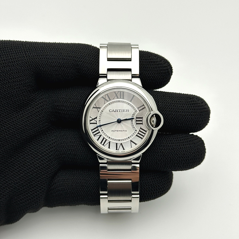 CH공장 까르띠에 발롱블루 36mm 스틸 화이트다이얼 오토메틱 브레이슬릿 Ballon Bleu 36mm SS CHF 1:1 Best Edition White Texture Dial on SS Bracelet NH05A 출고 전 실물 검수사진 1