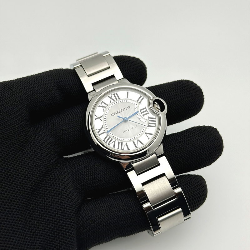 CH공장 까르띠에 발롱블루 36mm 스틸 화이트다이얼 오토메틱 브레이슬릿 Ballon Bleu 36mm SS CHF 1:1 Best Edition White Texture Dial on SS Bracelet NH05A 출고 전 실물 검수사진 2