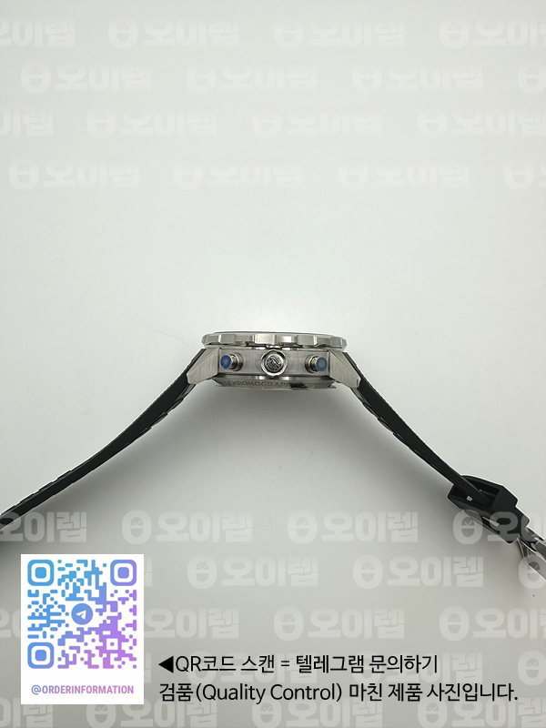 APS공장 IWC 아쿠아타이머 크로노그래프 스틸 블루다이얼 블랙러버스트랩 Aquatimer IW376805 SS APSF 1:1 Best Edition Blue Dial on Black Rubber Strap A7750 출고 전 실물 검수사진 10