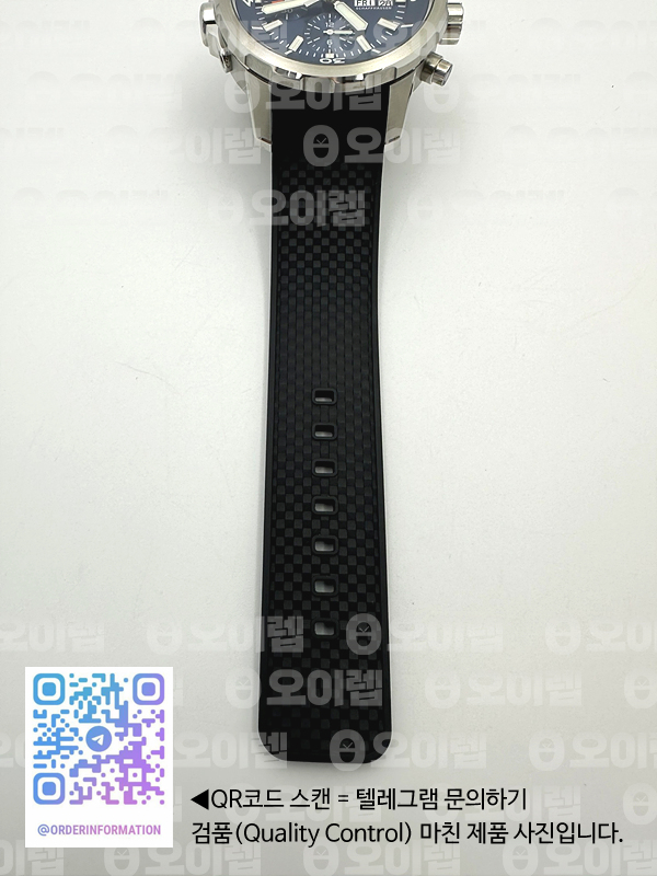 APS공장 IWC 아쿠아타이머 크로노그래프 스틸 블루다이얼 블랙러버스트랩 Aquatimer IW376805 SS APSF 1:1 Best Edition Blue Dial on Black Rubber Strap A7750 출고 전 실물 검수사진 14