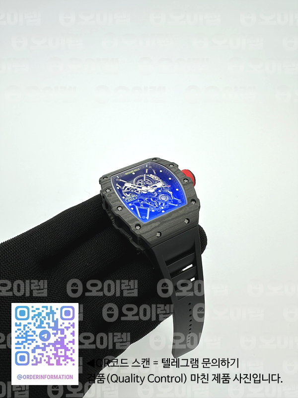 ZF공장 리차드밀 NTPT풀카본 RM035-02 블랙러버스트랩 V6 RM035-02 NTPT ZF 1:1 Best Edition Skeleton Dial on Black Rubber Strap RMAL1 Super Clone V6 출고 전 실물 검수사진 3