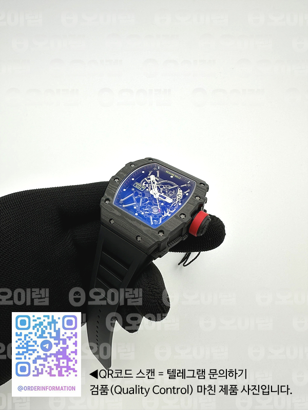 ZF공장 리차드밀 NTPT풀카본 RM035-02 블랙러버스트랩 V6 RM035-02 NTPT ZF 1:1 Best Edition Skeleton Dial on Black Rubber Strap RMAL1 Super Clone V6 출고 전 실물 검수사진 4