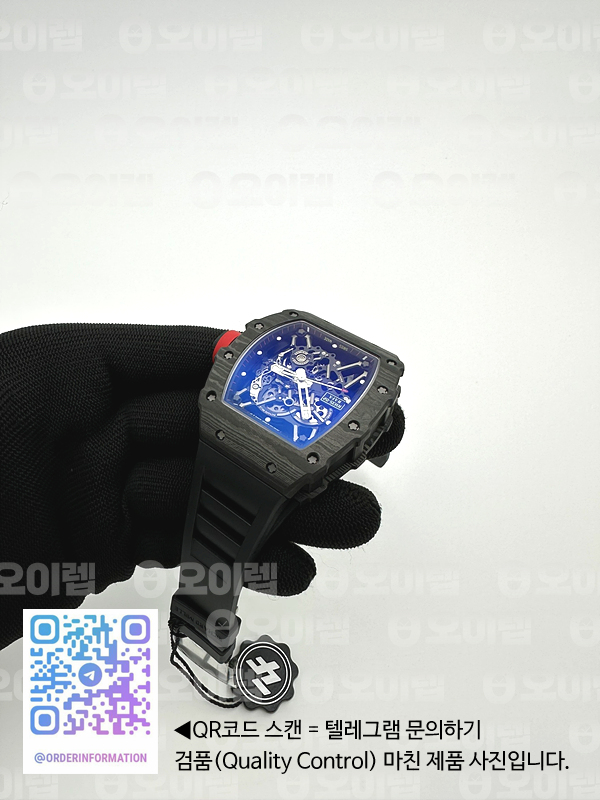 ZF공장 리차드밀 NTPT풀카본 RM035-02 블랙러버스트랩 V6 RM035-02 NTPT ZF 1:1 Best Edition Skeleton Dial on Black Rubber Strap RMAL1 Super Clone V6 출고 전 실물 검수사진 6