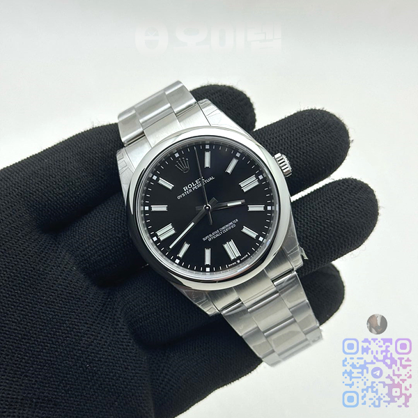 VS공장 롤렉스 오이스터퍼페츄얼 41 블랙다이얼 브레이슬릿 Oyster Pert 41mm 124300 Oys SS/SS Black VSF VS3235 출고 전 실물 검수사진 2