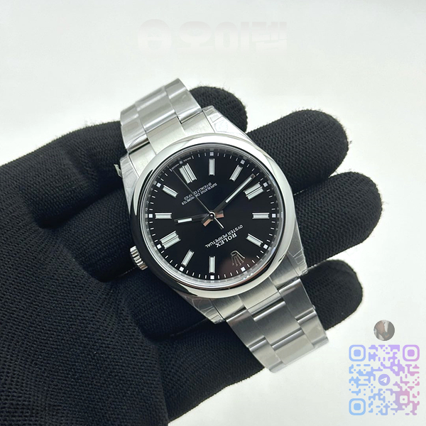 VS공장 롤렉스 오이스터퍼페츄얼 41 블랙다이얼 브레이슬릿 Oyster Pert 41mm 124300 Oys SS/SS Black VSF VS3235 출고 전 실물 검수사진 4