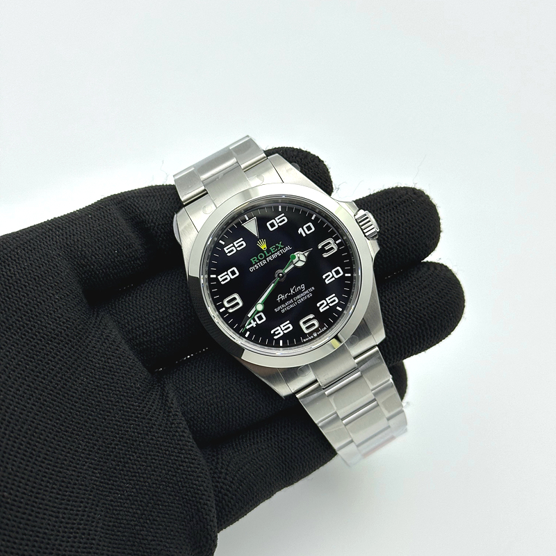 VS공장 롤렉스 에어킹 블랙다이얼 브레이슬릿 Air-King 126900 VSF 1:1 Best Edition 904L Steel Black Dial on SS Bracelet VS3230 출고 전 실물 검수사진 2