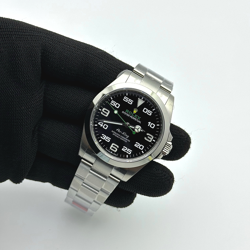 VS공장 롤렉스 에어킹 블랙다이얼 브레이슬릿 Air-King 126900 VSF 1:1 Best Edition 904L Steel Black Dial on SS Bracelet VS3230 출고 전 실물 검수사진 3